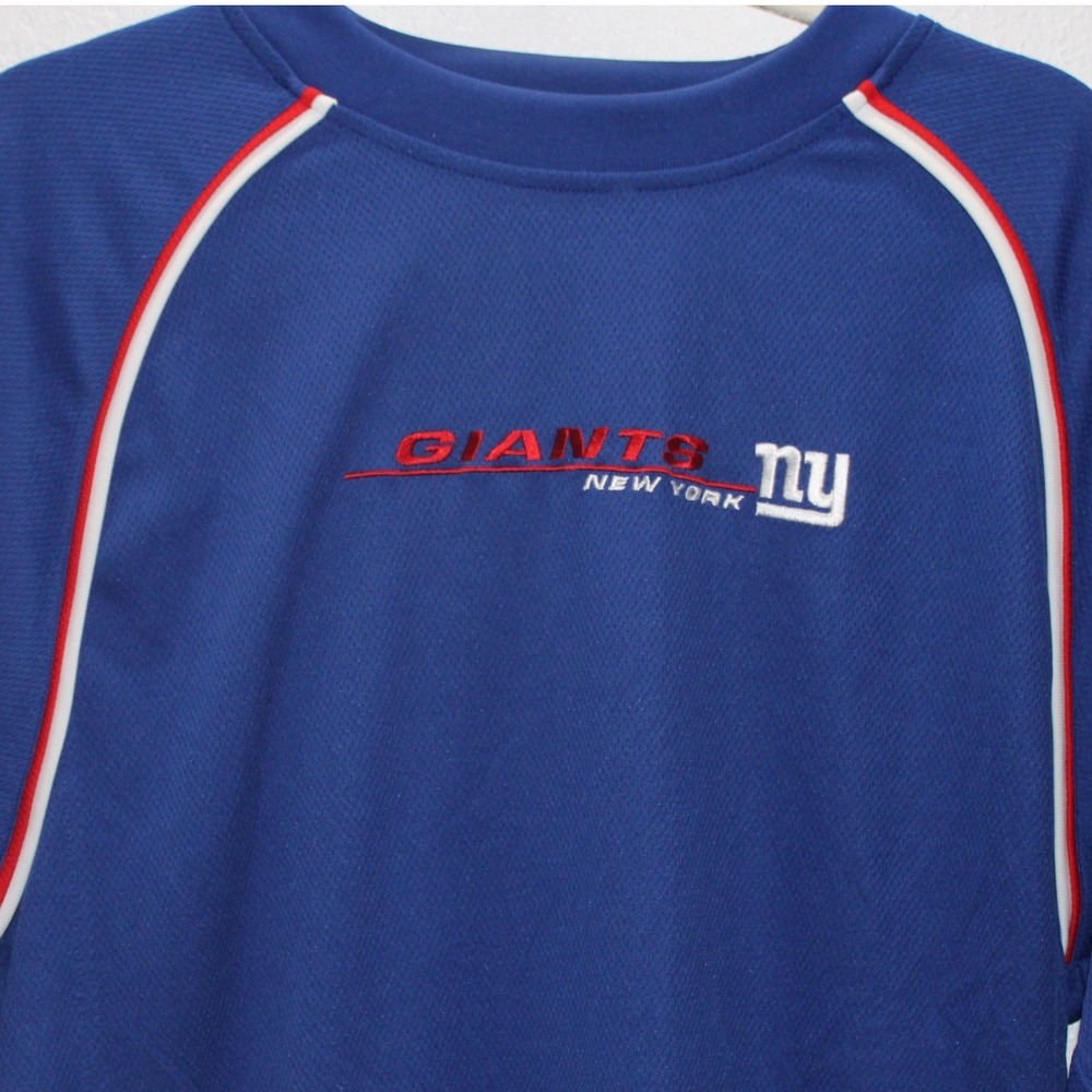 New York Giants NFL Football Crew Neck T-Shirt mENS Size M Blue Red White